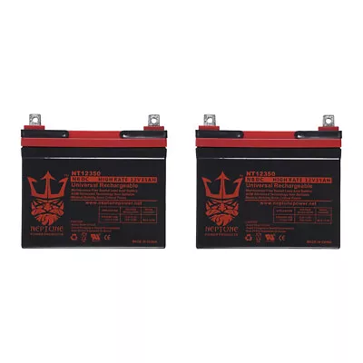 12V 35Ah U1 Deep Cycle AGM Solar Battery Also Replaces 33Ah 34Ah 36Ah - 2 Pack • $149.99