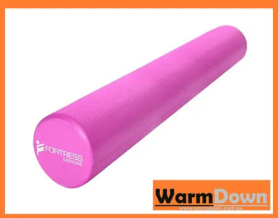 $75 • Buy FORTRESS LONG 90cm ROUND FOAM ROLLER / PINK