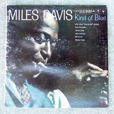 Miles Davis  Kind Of Blue  LP Vinyl 1959 59 Mono Misprint Columbia 6-eye CL-1355 • $99.99