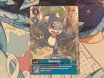 Veemon Alternate Art - BT2-021 - NM - Digimon TCG • $10