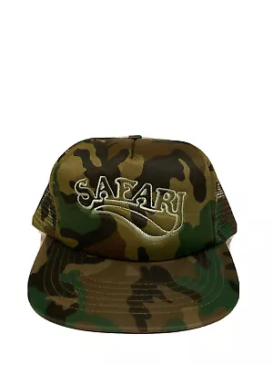 NEW Vintage SAFARY Camouflage Snapback Trucker Hat • $19.99