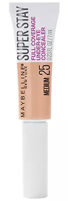 Maybelline Super Stay Full Coverage Under-Eye Concealer W/ Paddle 25 MEDIUM • $4.99
