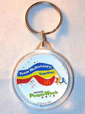 $3.99 • Buy McDonald's Arch Plastic Key Chain Ring People Week 2012 Advertising Collectible 