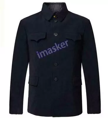 Ethnic Men's Tunic Jacket Outwear Tang Suit Mao Chinese Blazer Lapel Coat Casual • $40