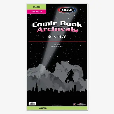 BCW Graded Comic Mylar Archivals - 25 Ct • $20.86