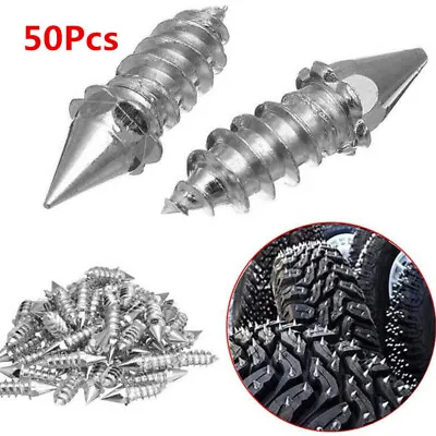 50PC Car Alloy Tire Studs Cleats Tyre Anti-Slip Snow Nails Winter Screws Spikes  • $22.70