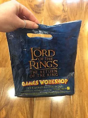 LORD Of The RINGS : The Return Of The King. GAMES WORKSHOP CARRIER BAG 2003 • £12