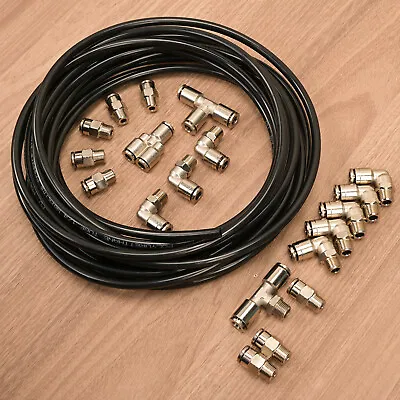 $62.89 • Buy Universal Push Lock Vacuum Boost Fitting Kit For Tial Bov Turbo 1/8th NPT