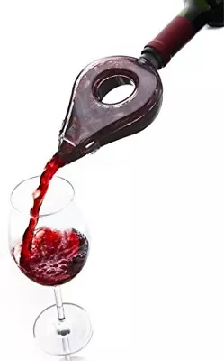 $10.99 • Buy Vacu Vin Wine Aerator -adds Oxygen To Enrich Wine's Flavor - Dark Grey