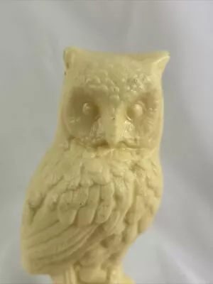 Wizard Decorative Air Freshener WHITE OWL Boyle 5.5” Wax Figurine 1970s • $10