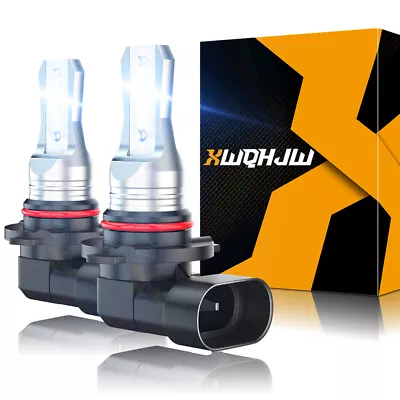 Pair 9006 LED Fog Light Bulbs DRL Driving Lamp Cool White 6000K High Power Lamp • $24.99