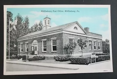 Post Office Mifflinburg PA Unposted Pre Linen Postcard • $2