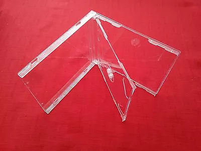 3 Double CD Jewel Case 10.4mm Spine With Clear Tray New Empty Replacement Cover • £4.95