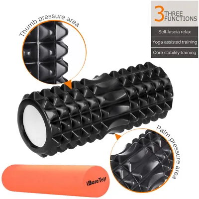 $20.69 • Buy Foam Muscle Roller Trigger Point Deep Tissue Massage Therapy Tool Women Men Yoga