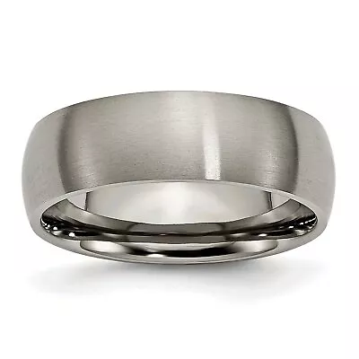 Titanium 7mm Brushed Mens Wedding Ring Band Size 9 • $39.53