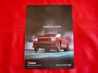 2018 Dodge Challenger Srt Demon - Original Print Car Ad - Excellent Condition • £5.73