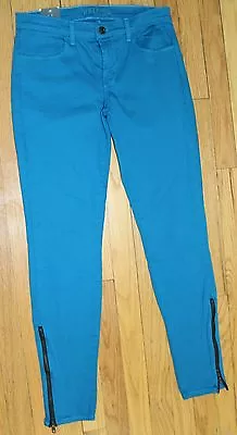 J Brand Midrise Blue Skinny Ankle Zip Jeans Us 28 • $55.30