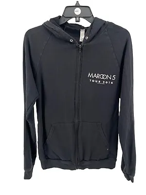 Maroon 5 Men's Black American Apparel 2016 Tour Full Zip Hoodie Size Small • $15.30