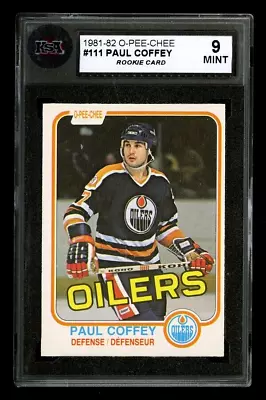 1981 O-pee-chee #111 Paul Coffey Ksa 9 Hof Rc 1981-1982 Opc Edmonton Oilers Icon • $245