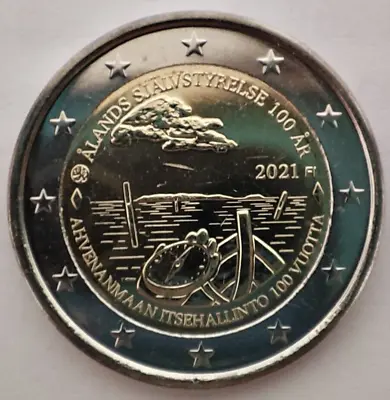 Finland 2 Euro Coin 2021  Aland  UNC • $7.95