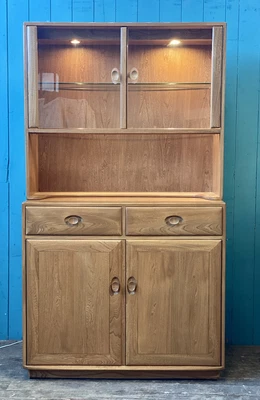 £395 • Buy Ercol Light Windsor 2159/2072 2 Door Glazed Display Cabinet RRP £3,825 DELIVERY*