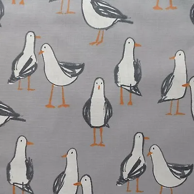 £11.99 • Buy Clarke And Clarke Laridae Seagull Grey 100% Cotton Fabric 
