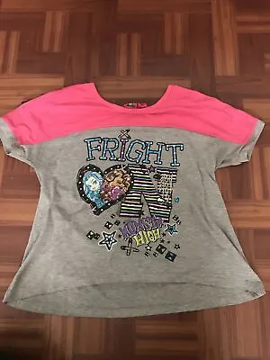 Girls Monster High Fright Shirt Size 7/8 • $8