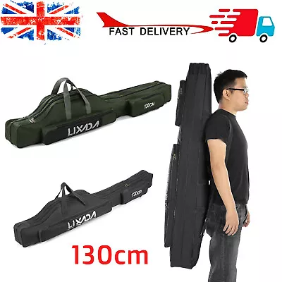 130cm Rod And Reel Holdall Bag Fishing Rods Carp Coarse Fishing Rod Bag G Y8X5 • £11.24