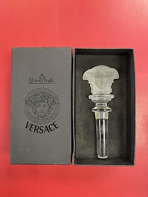 Versace Rosenthal Medusa Crystal Wine Bottle Stopper W/box • $100