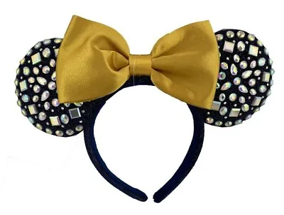 Disney Parks WDW 50th Anniversary Jeweled Minnie Mouse Headband Ears New Ship • $25