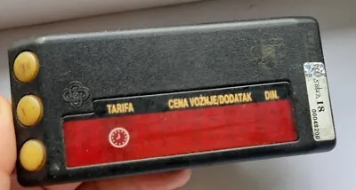 SERBIA YUGOSLAVIA VINTAGE Taximeter TAXI CAB AUTO DEVICE KILOMETER TARIFF DINAR • $17.99