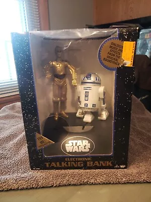 Star Wars Electronic Talking Action Piggy Bank R2-D2 C-3PO Vintage  • $45