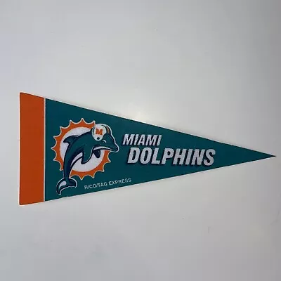 Miami Dolphins Vintage NFL Football Mini Pennant 9 X4” Felt Banner • $5.99