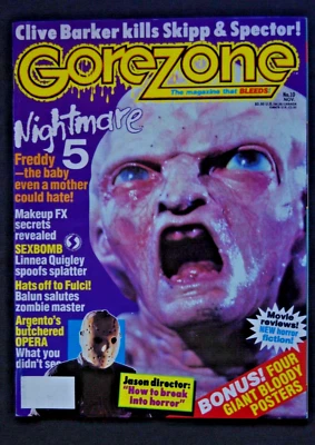 $22.38 • Buy Gorezone 10 Freddy Nightmare 5 Sexbomb 4 Posters NOT Fangoria 1989 Starlog