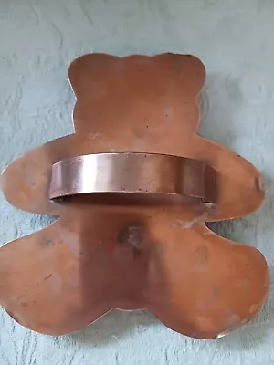 Rare Vtg Michael Bonne Handmade Large Teddy Bear Copper Cookie Cutter 7  Artisan • $90
