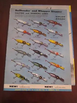 Lot Of 1960's Fishing Lure Booklets And Advertising Collectibles - Tub Bn-14 • $119.59