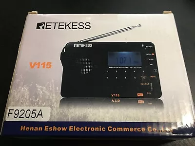 Retekess V115 Portable FM/AM/SW Radio Digital Speaker MP3 Rechargeable Player • $14.99
