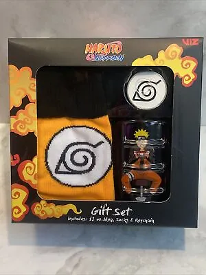 NEW NARUTO Shippuden Gift Set: 12oz Mug Socks & Keychain By CultureFly  EBRP • $26.99