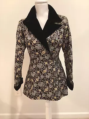 Vintage Henry Higgins Evening Jacket  Brocade Floral Designs • $38
