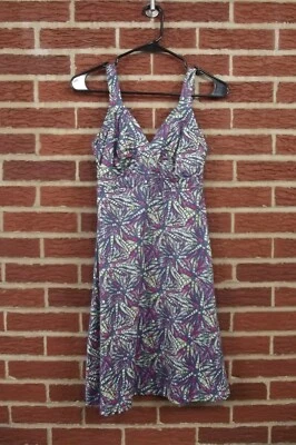 $13.50 • Buy PATAGONIA Strappy Minette Jersey Dress XS X-Small Pink Gray Yellow Athleisure