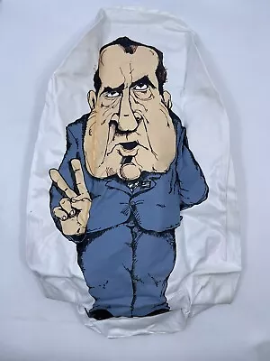 1970s Vintage 15” Richard Nixon Inflatable Bop Bag Gag Political Cartoon Comedy • $150