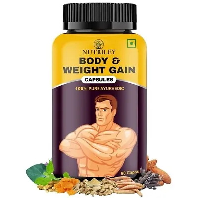 BODY GROW Fast Weight Gain Pills Muscle Gainer 60 WEGHT GAIN CAPSULES FOR - Men • $19.52