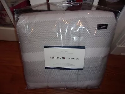 NIP Tommy Hilfiger Skis Stripe Twin Comforter & Shams Set 2pc • $89.99