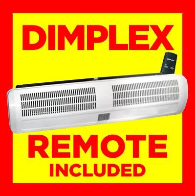 £329.95 • Buy Dimplex AC6RN 6kW Air Curtain Over Door Wall Fan Heater Indoor Warm Shop 6000W