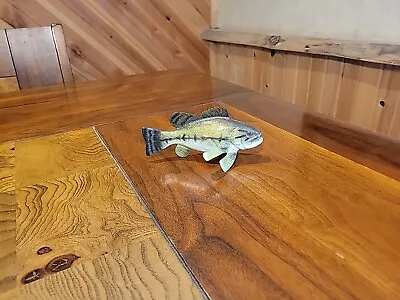 Casey Edwards Wood Carving Largemouth Bass Spearing Decoy Fish Decoy Ice Fishing • $51