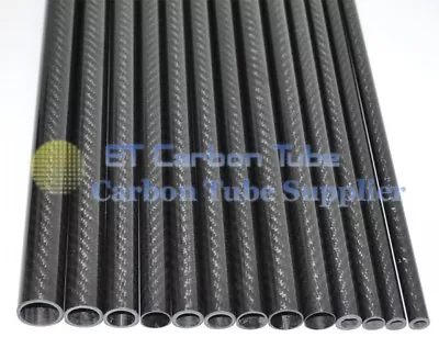 3K Carbon Fiber Tube OD20mm X ID 14mm 16mm 17mm 18mm 19mm X L1000mm Shaft Poes • £14.39