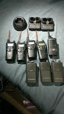 Motorola XTN Series Handheld Portable UHF On-Site Two-Way (Lot Of 4) Plus Misc • $39.90