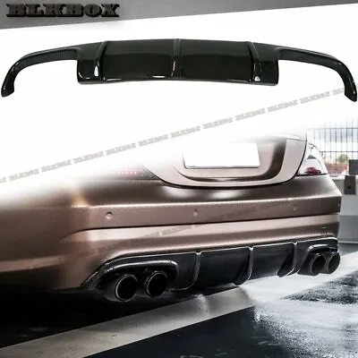 FRP W/ Carbon Fiber Rear Diffuser For 06-10 W219 CLS55 CLS63 Stock AMG Bumper • $448.88