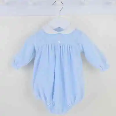 Boys Blue Rompers Spanish Style All In One Outfit Pex Newborn Baby - 12 Months • £19.95