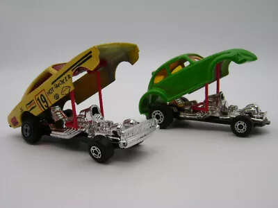 MATCHBOX Lensey Superfast Dragster LOT Vintage 1970s 1:64 Green VW Bug Charger • $19.99